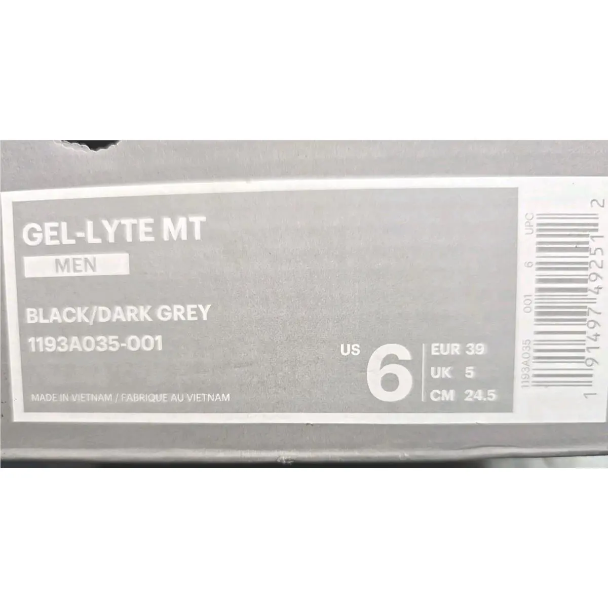 Asics shoes - ASICS GEL Lyte MT - GEL Lyte - 1193A035-001 - Gray 7