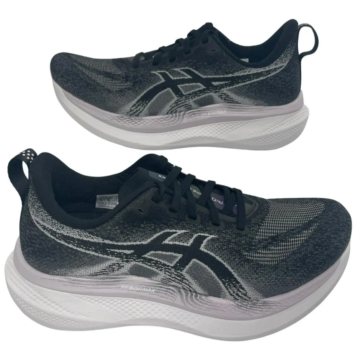 Asics Glideride Max 2 Running Athletic Shoes Black Lilac Hint Women`s Size 9