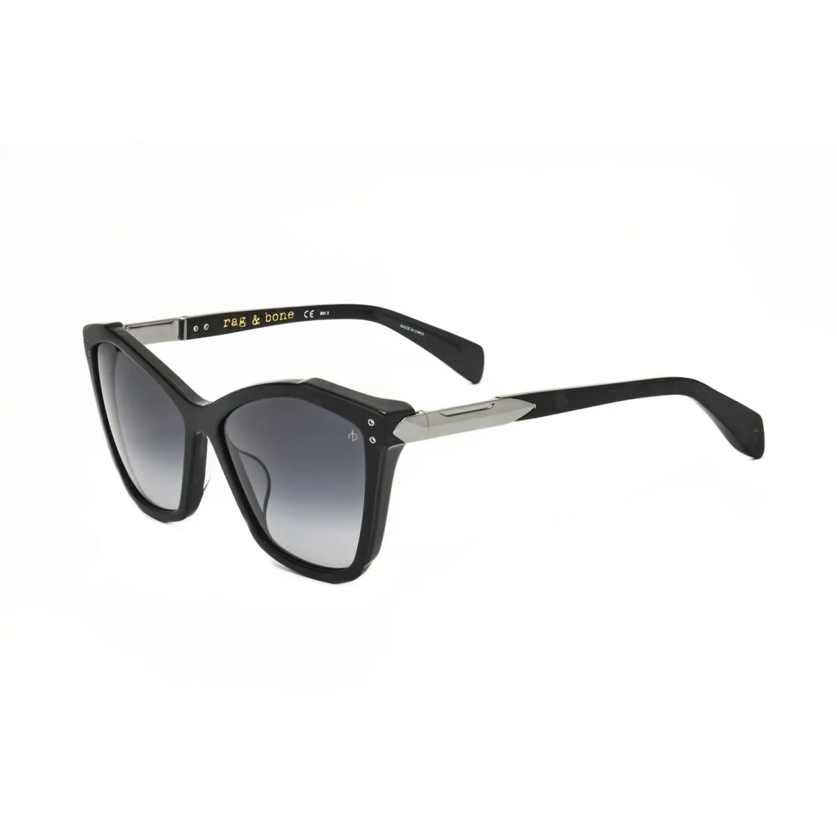Rag Bone Women`s 57mm Black Pearl Sunglasses RNB1045-G-S-06FQ-57