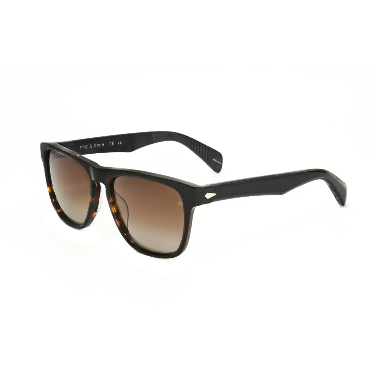 Rag Bone Men`s 56mm Havana Gold Sunglasses RNB5031-G-S-02IK-56