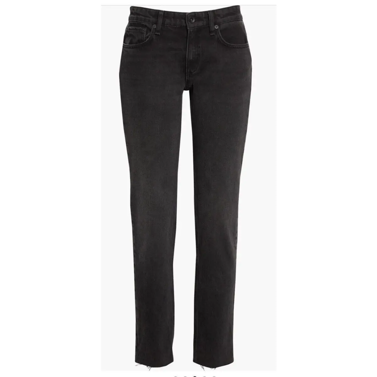 Rag Bone Women s Jeans Size 28 Low Rise Slim Boyfriend In Black Highland