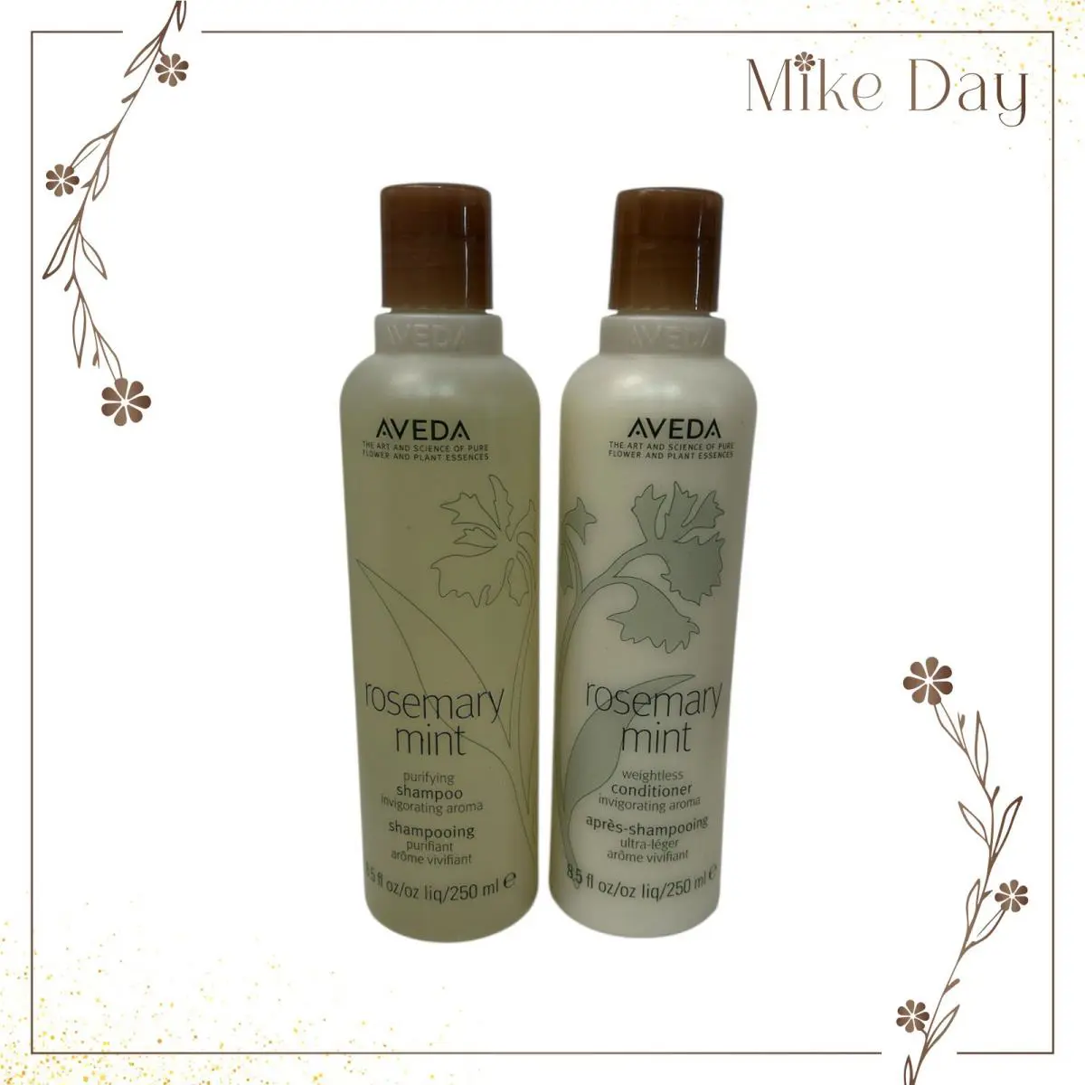 Aveda Rosemary Mint Shampoo and Conditioner 8.5 Ounce Duo Sets