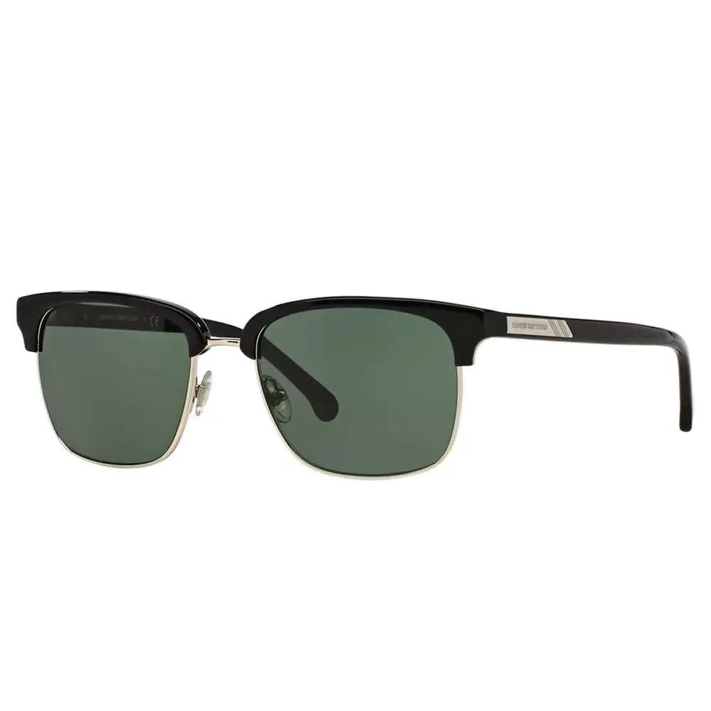 BB 4021 600071 Gold/black Metal Plastic Sunglasses Green Lens by Brooks Brothers