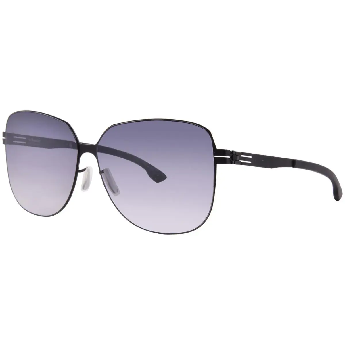 Ic Berlin Cha Cha Sunglasses Women`s Black/brown Sand Butterfly Shape 62mm by ic! berlin