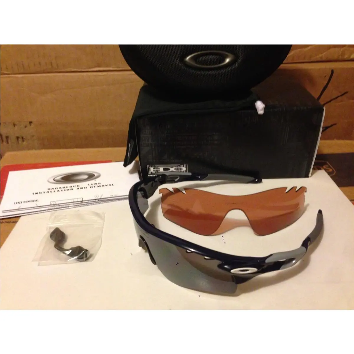 Oakley Radarlock Path Polished Navy / Black Iridium VR28 Vented OO9181-17