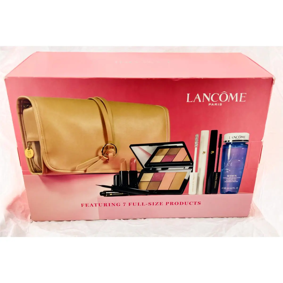 Lancome Engrave Your Love 7pc Collection Set with Signature Pouch