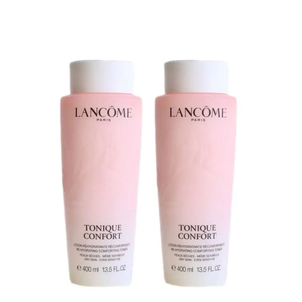 2 x Lancome Tonique Confort Re-hydrating Facial Comforting Toner 400ml=800ml