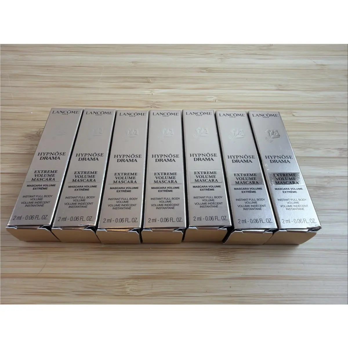 x7 Lancome Hypnose Drama Extreme Volume Mascara 01 Excessive Black Travel Size