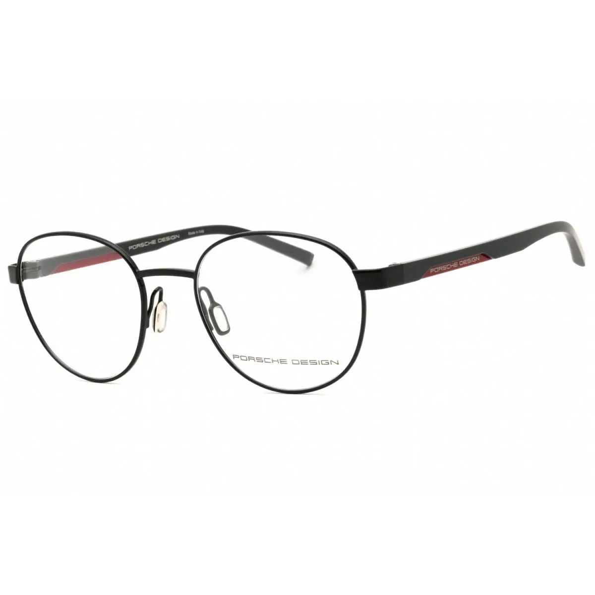 Porsche P8746 51A Eyeglasses Black Gray Red Frame 51mm