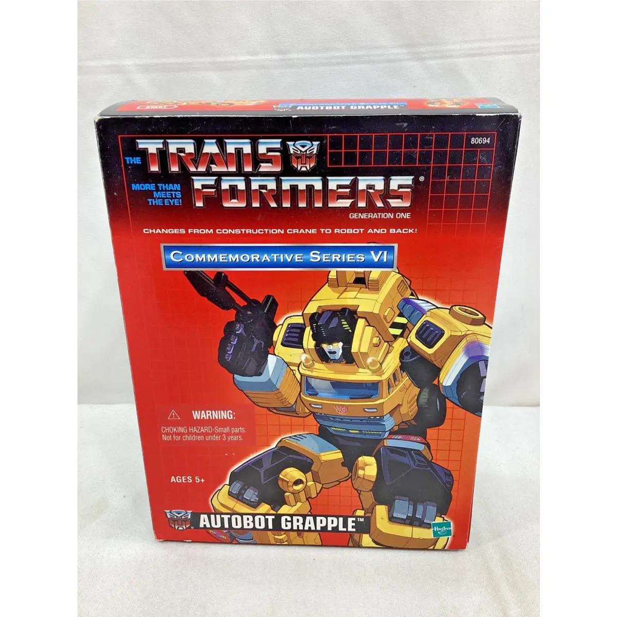 2003 G1 Transformers Reissue Grapple Figure Toys R US Exclusive Tru Boxed
