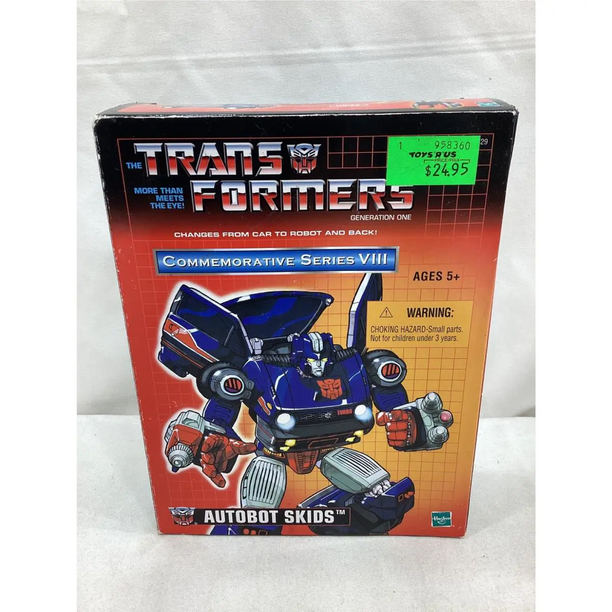2004 G1 Transformers Commemorative Skids Figure Toys R US Exclusive Tru