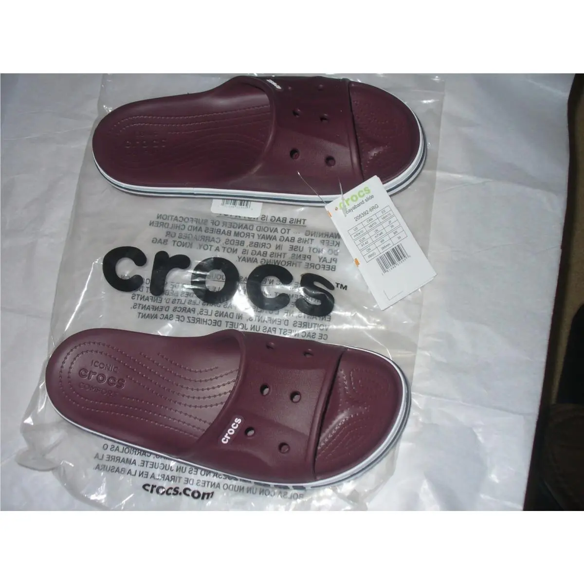 Crocs shoes - Bayaband  Slide - Bayaband Slide - Burgandy/Navy 0