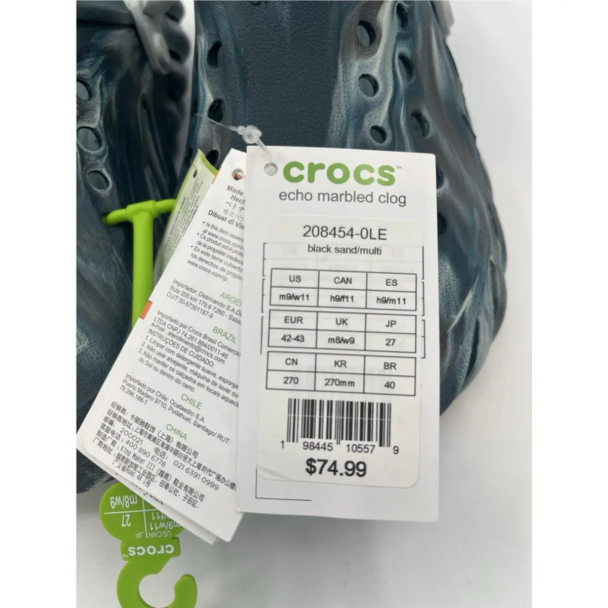 Crocs shoes - Echo Marbled Clog - Echo Marbled Clog - 208454 - Black 6