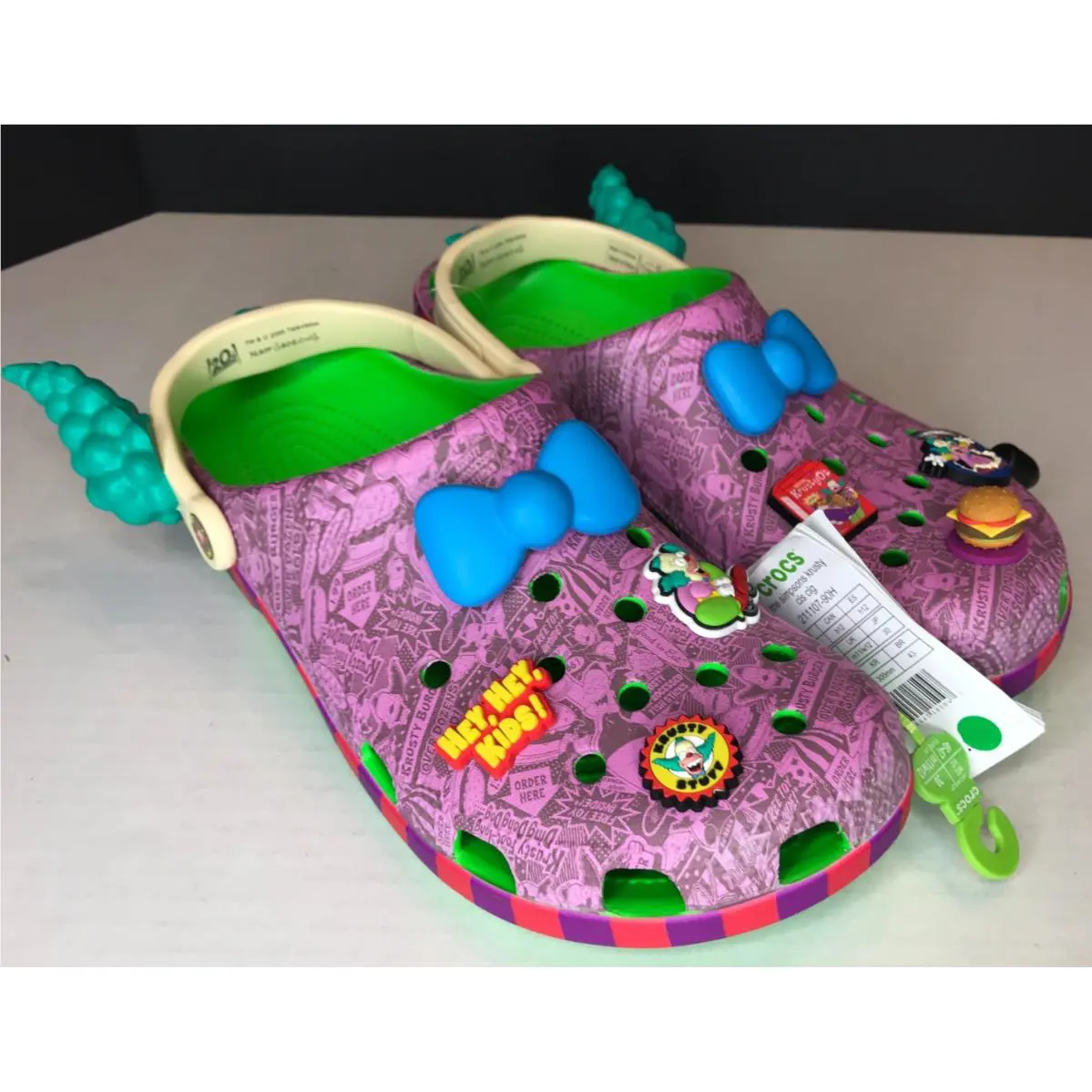 Crocs x Krusty The Clown Classic Clogs Mens 12 The Simpsons 211107-90H