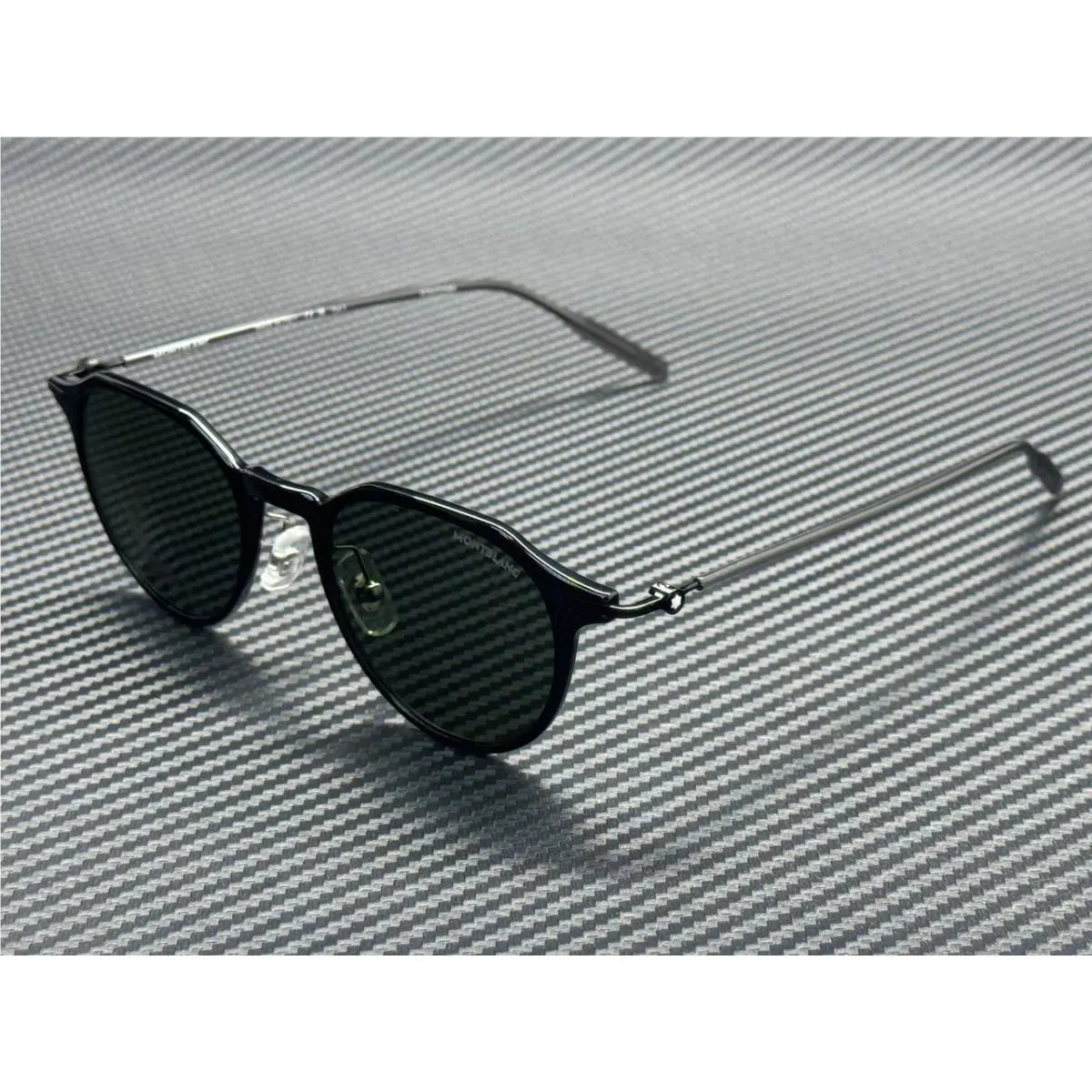 Montblanc Mont Blanc MB0355S 001 Black Grey Men`s 49 mm Sunglasses