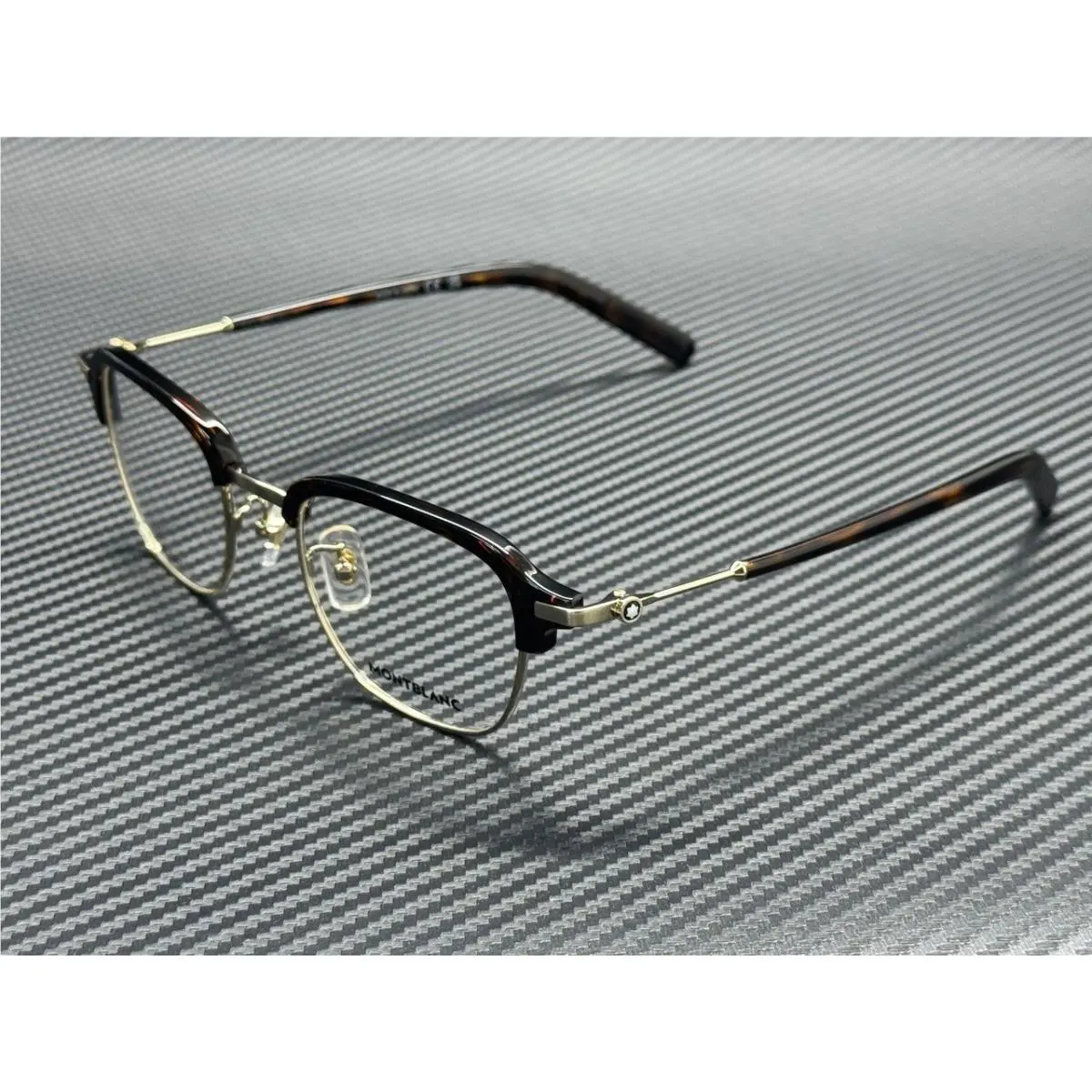 Montblanc Mont Blanc MB0390O 003 Gold Brown Men`s 50 mm Extra Large Eyeglasses