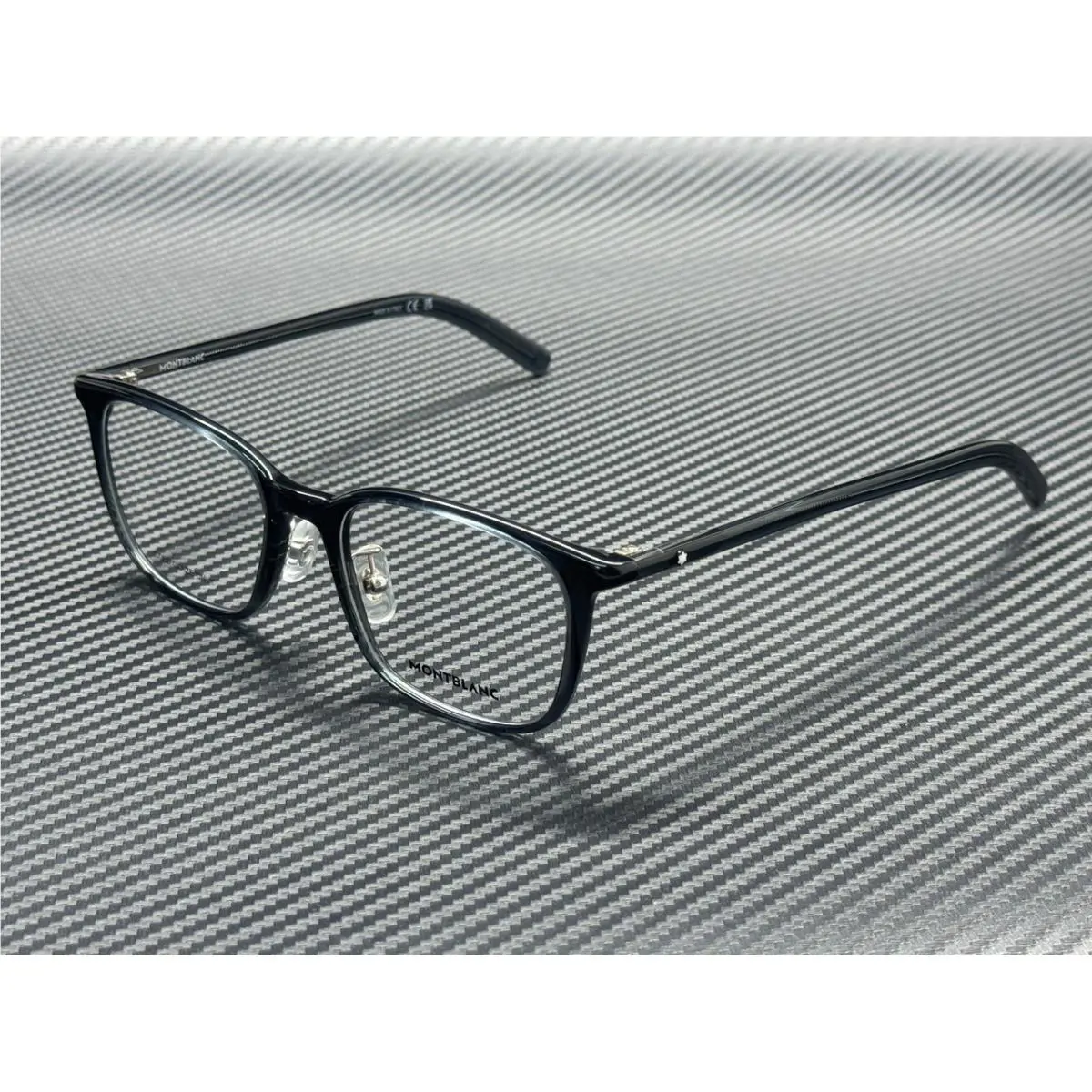 Montblanc Mont Blanc MB0418OJ 002 Grey Transparent Men`s 53 mm Eyeglasses