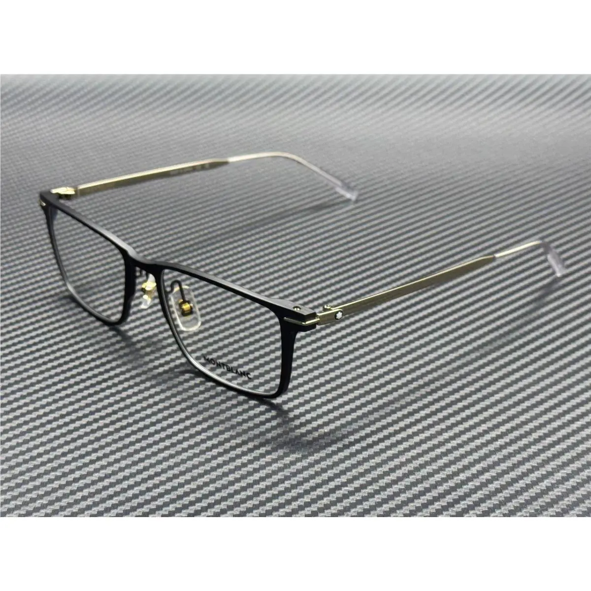 Montblanc Mont Blanc MB0396ON 001 Black Gold Men`s 54 mm Eyeglasses