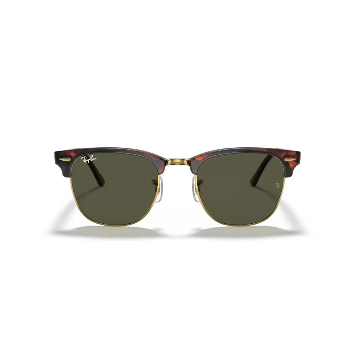 Ray-ban Sunglasses Clubmaster Classic - Frame: Tortoise, Lens: Green