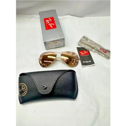 Ray-ban 0RB3449 Sunglasses Light Brown Mirror Pink -59-14-155