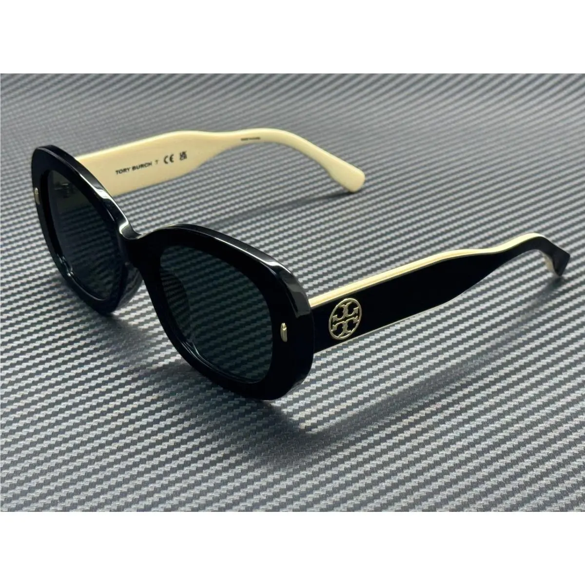 Tory Burch TY7226U 198887 Black Grey Women`s 52 mm Sunglasses