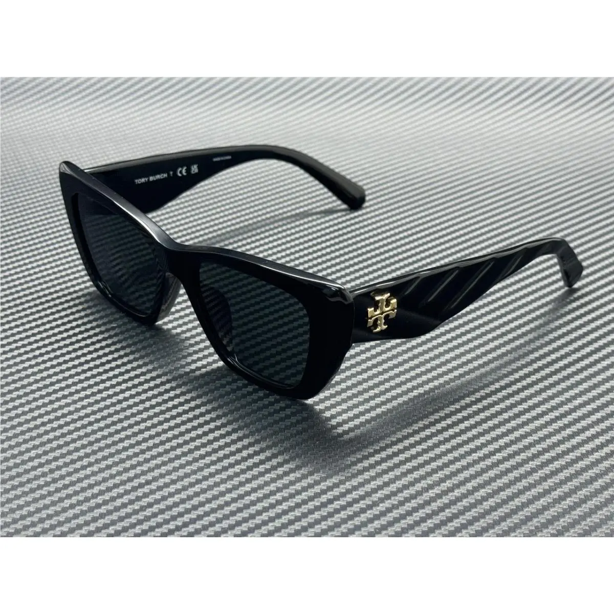 Tory Burch TY7216U 170987 Black Grey Women`s 52 mm Sunglasses