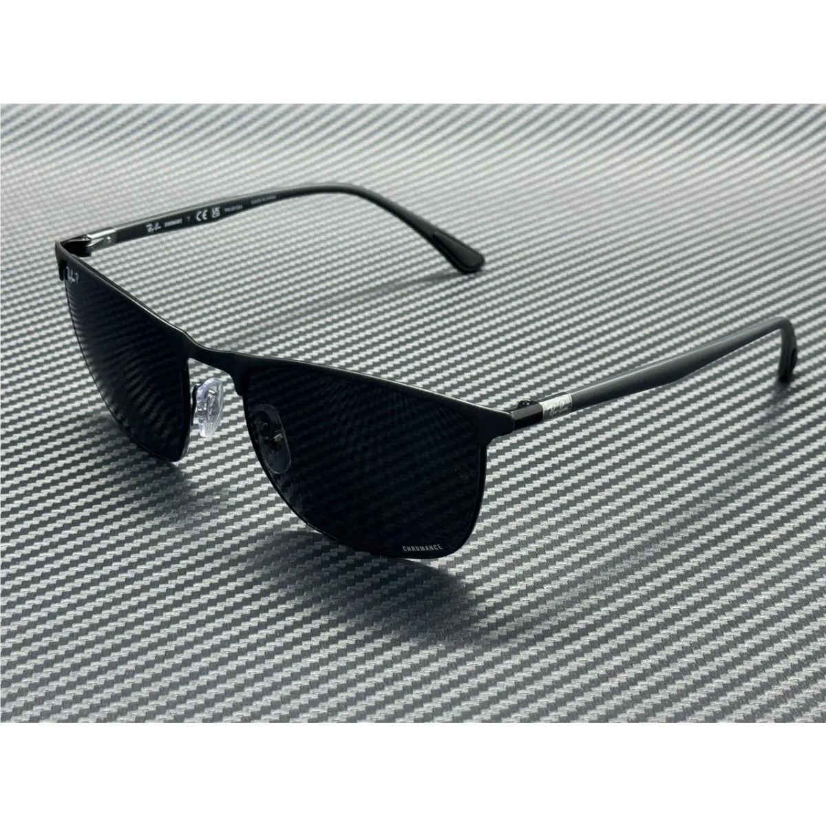 Ray Ban RB3686 186 K8 Black Grey Polarized Unisex 57 mm Sunglasses