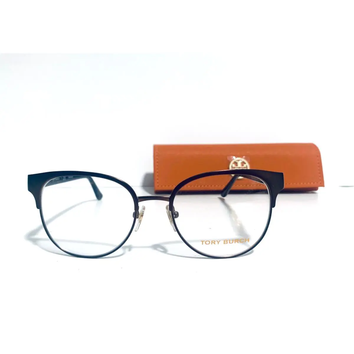 Tory Burch TY 1054 3231 Bronze Havana Round Eyeglasses 50-18-140 MM W/case
