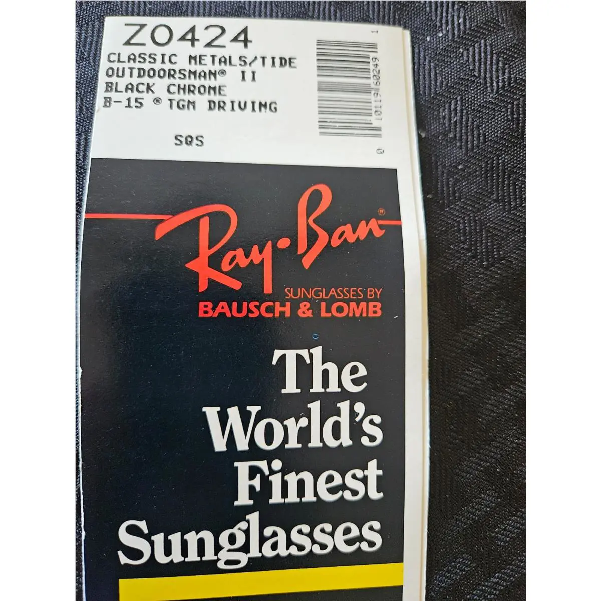 Ray-ban Z0424 Tide Racing Black Outdoorsman II Top Gradient Mirror Sunglass Case