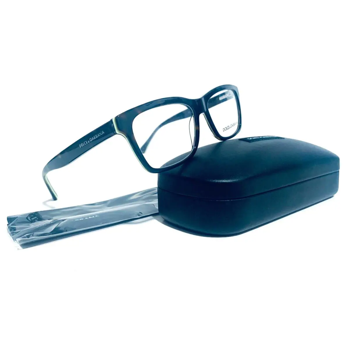Dolce Dolce & Gabbana DG3235 2961 Gabbana DG3235 2961 Brown Tortoise Green Eyeglasses RX 53-16-140 W/case
