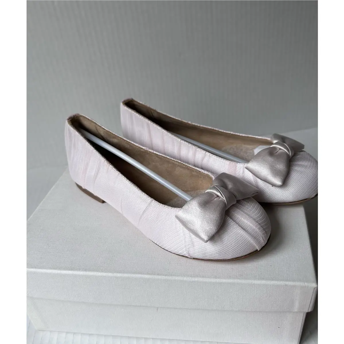 Dolce Gabbana Flat Ballerina Girls Shoes Bow Detail Combined Color Size 12 C