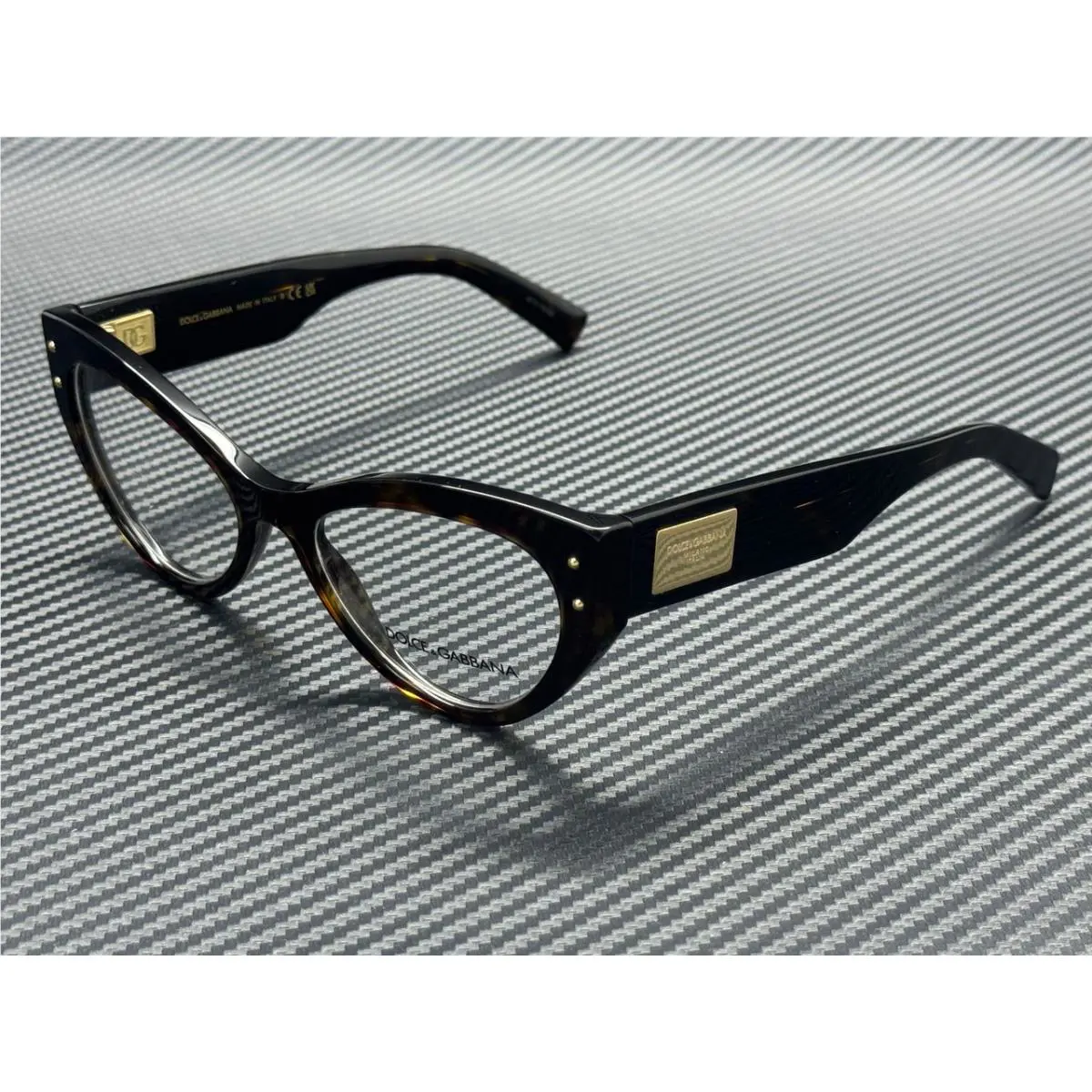 Dolce Gabbana DG3403 502 Havana Gold Women`s 54 mm Eyeglasses