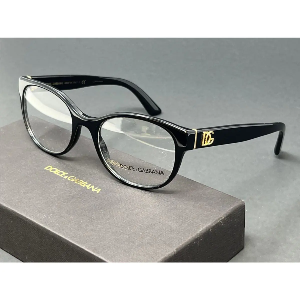 Dolce Gabbana Eyeglasses DG3327-501 Black 52mm Women`s Cat Eye Frames