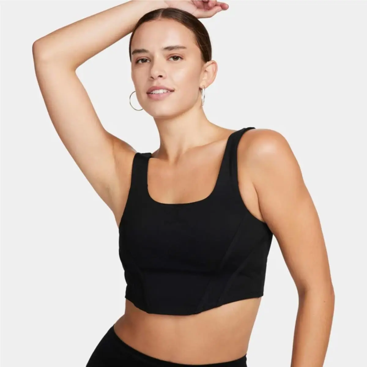 Nike Sportswear Sports Bra Women Medium Black Padded Light Support Active JAX115