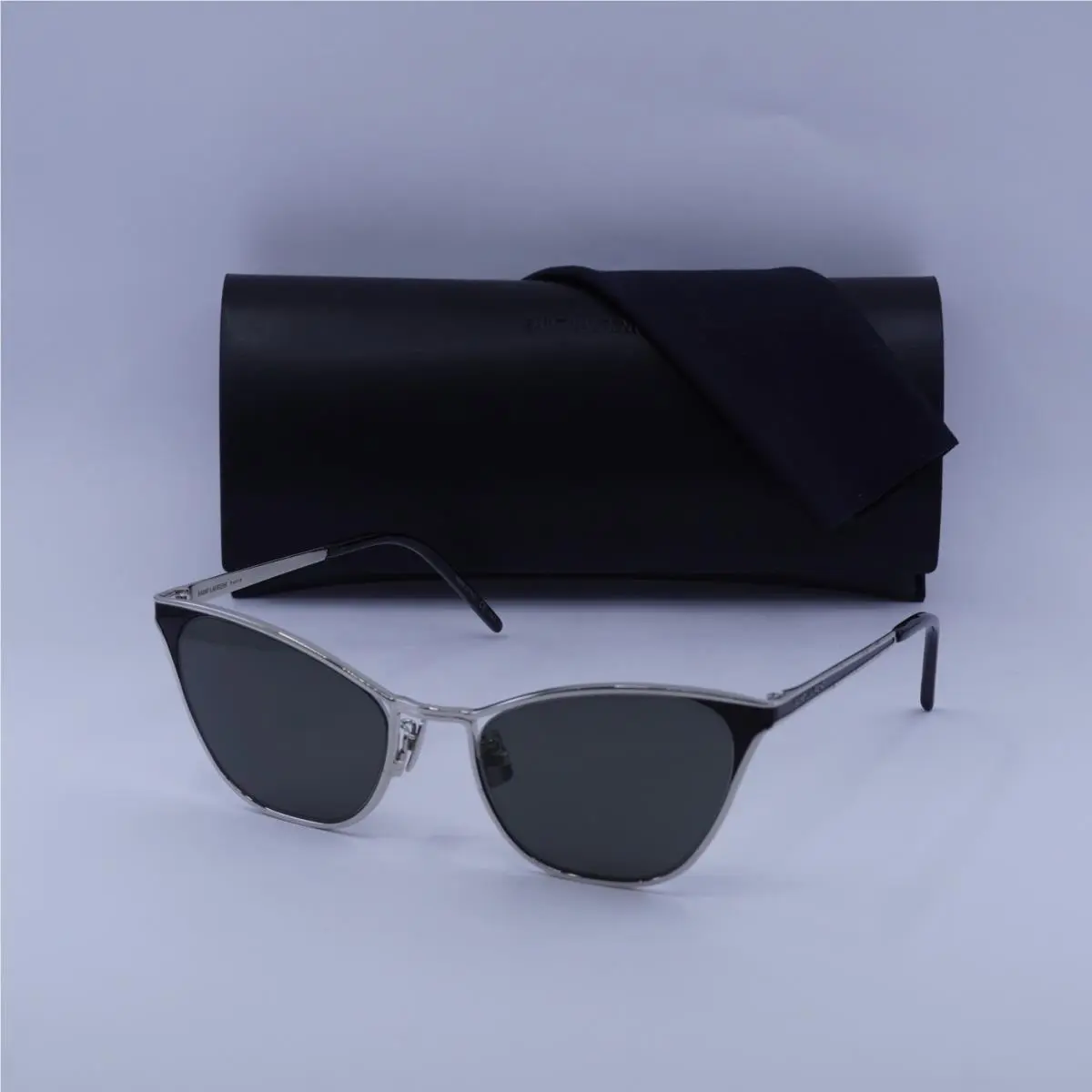 Saint Laurent SL409 001 Silver/grey 55-20-145 Sunglasses by Yves Saint Laurent