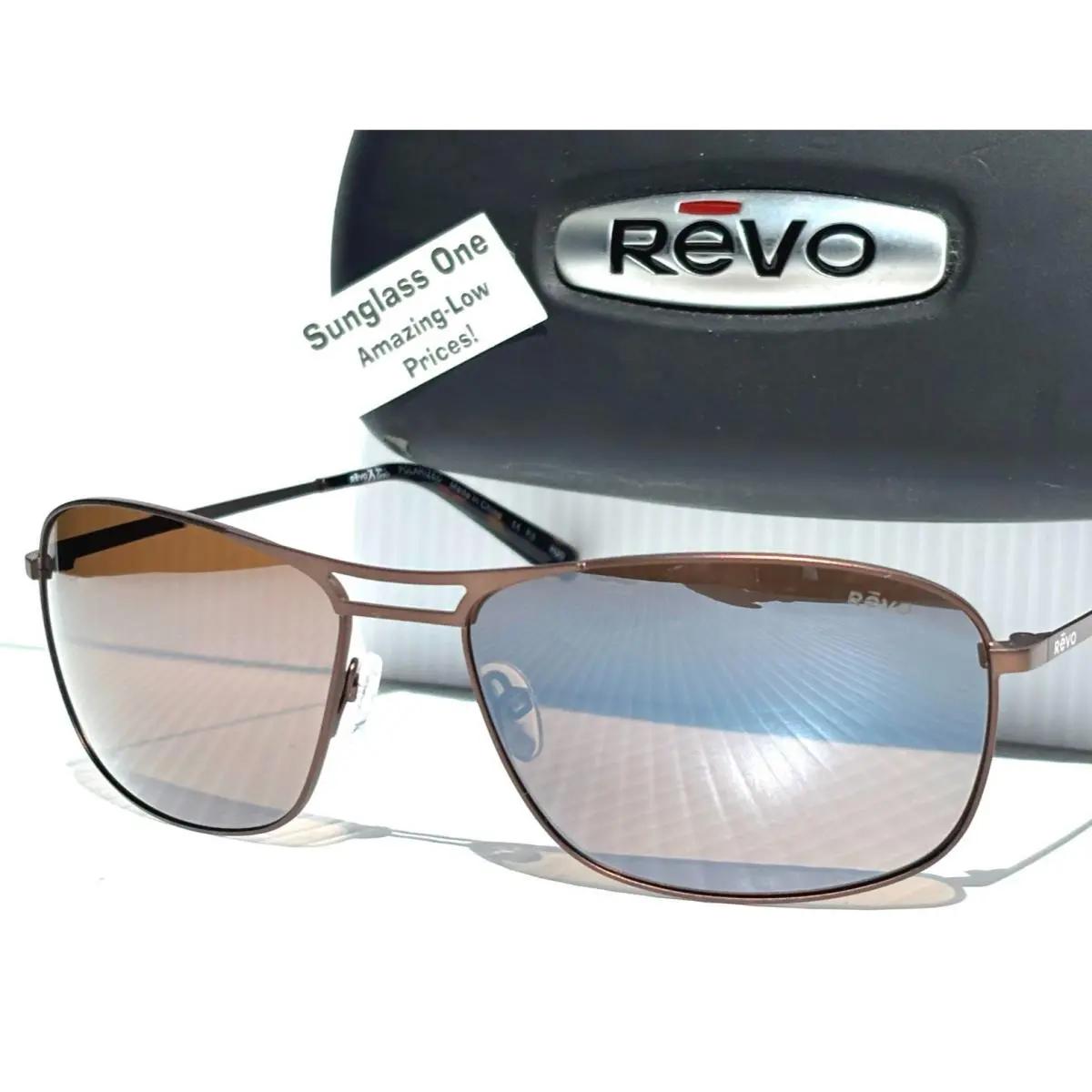 Revo Surge Bear Grylss Matte Brown Polarized Brown Mirror Sunglass 1138 02 BR