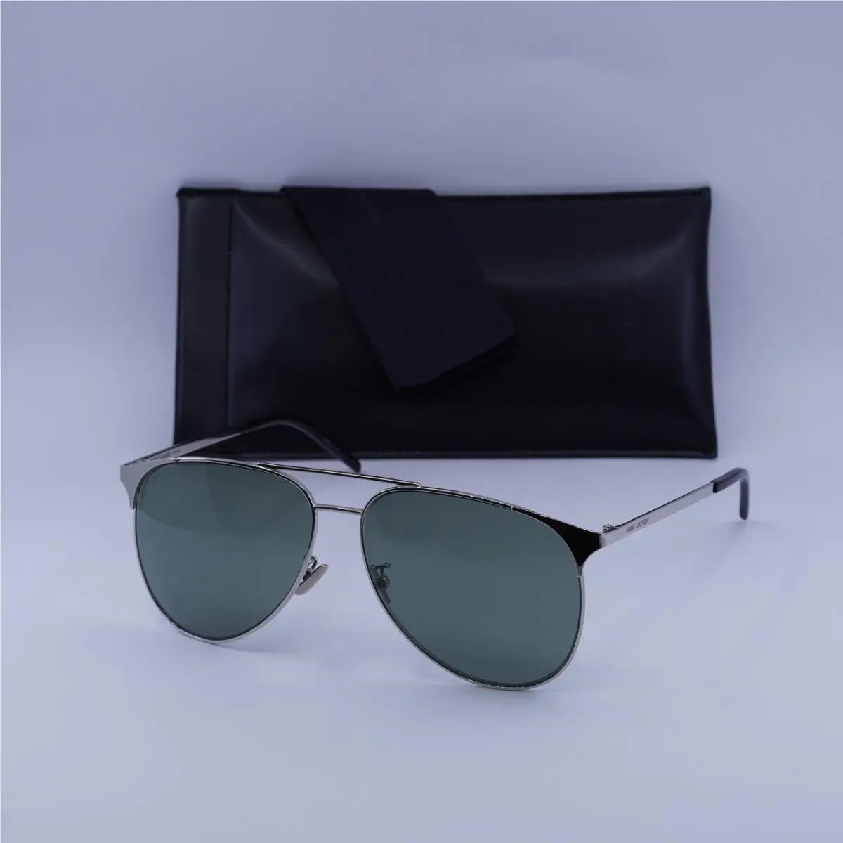 Saint Laurent SL279 004 Silver/green 61-14-145 Sunglasses by Yves Saint Laurent