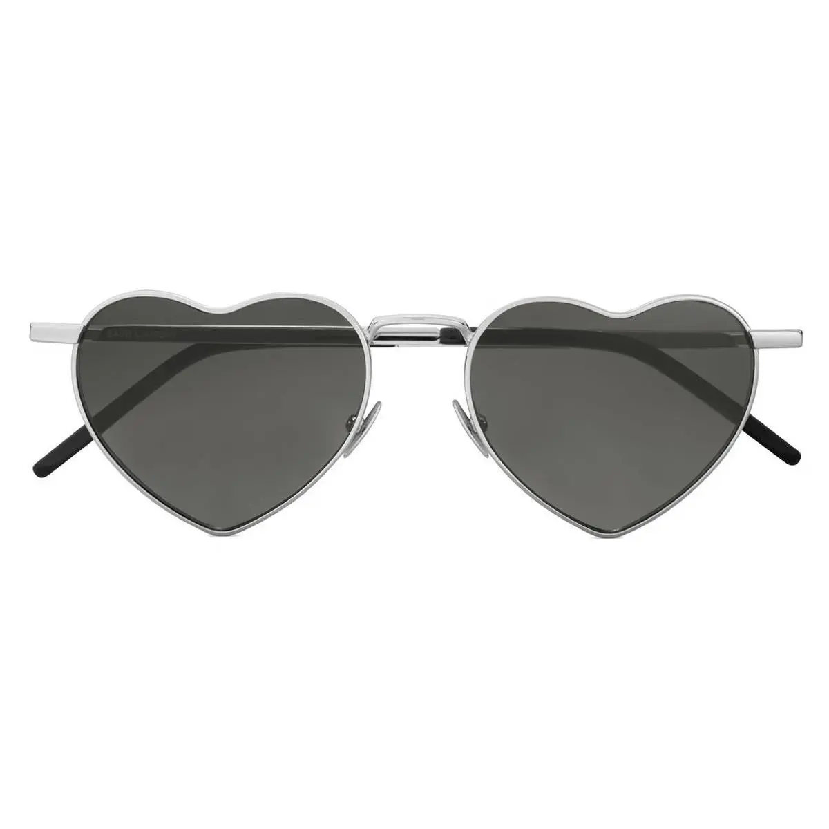 Saint Laurent SL 301 Loulou Sunglasses Silver Grey 52mm - Frame: Silver / Grey, Lens: Grey