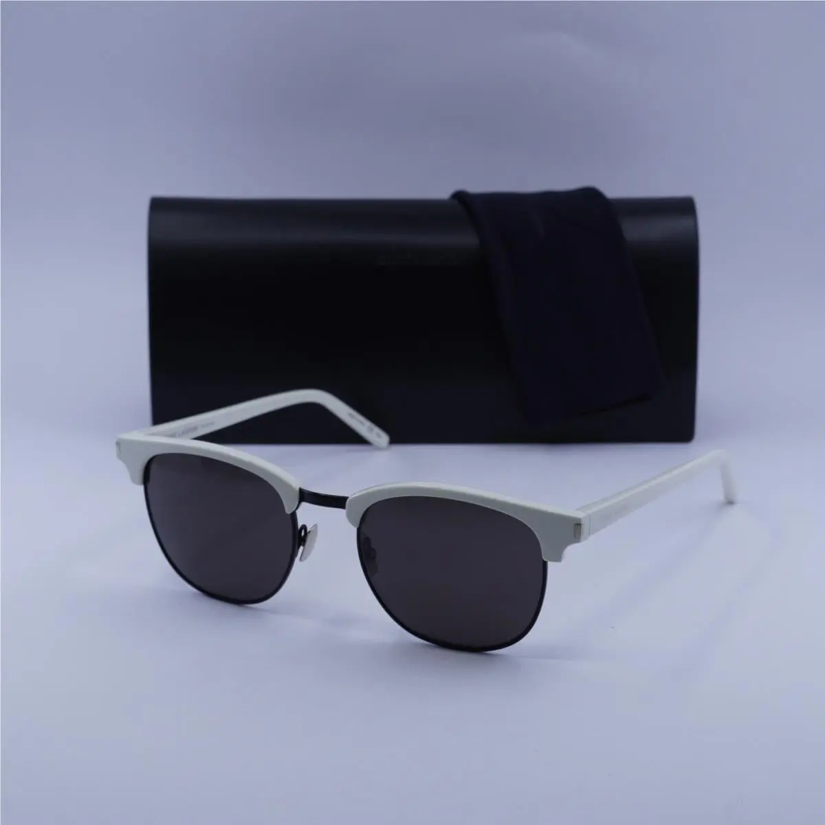Saint Laurent SL108 011 Ivory/black 52-20-145 Sunglasses by Yves Saint Laurent