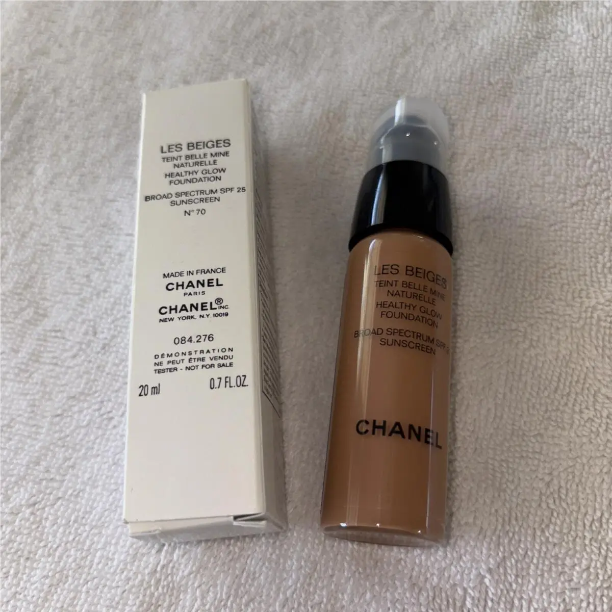 Chanel Les Beiges Healthy Glow Foundation .7oz N.70 Broad Spectrum Spf 25 Sunscr