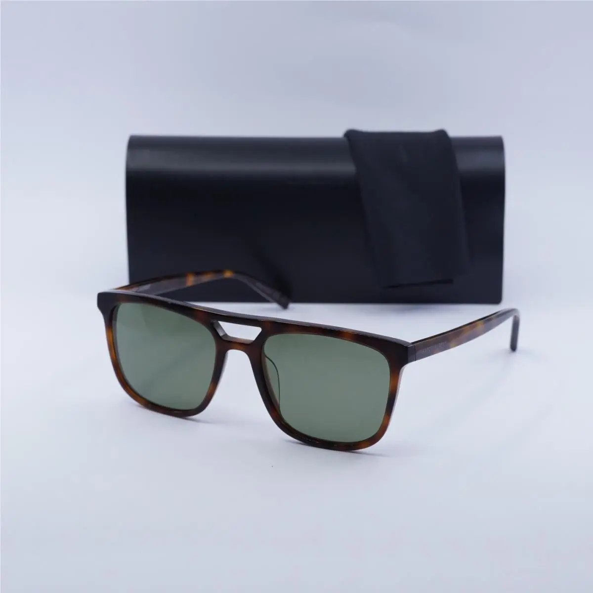 Saint Laurent SL455 002 Havana/green 56-19-145 Sunglasses by Yves Saint Laurent