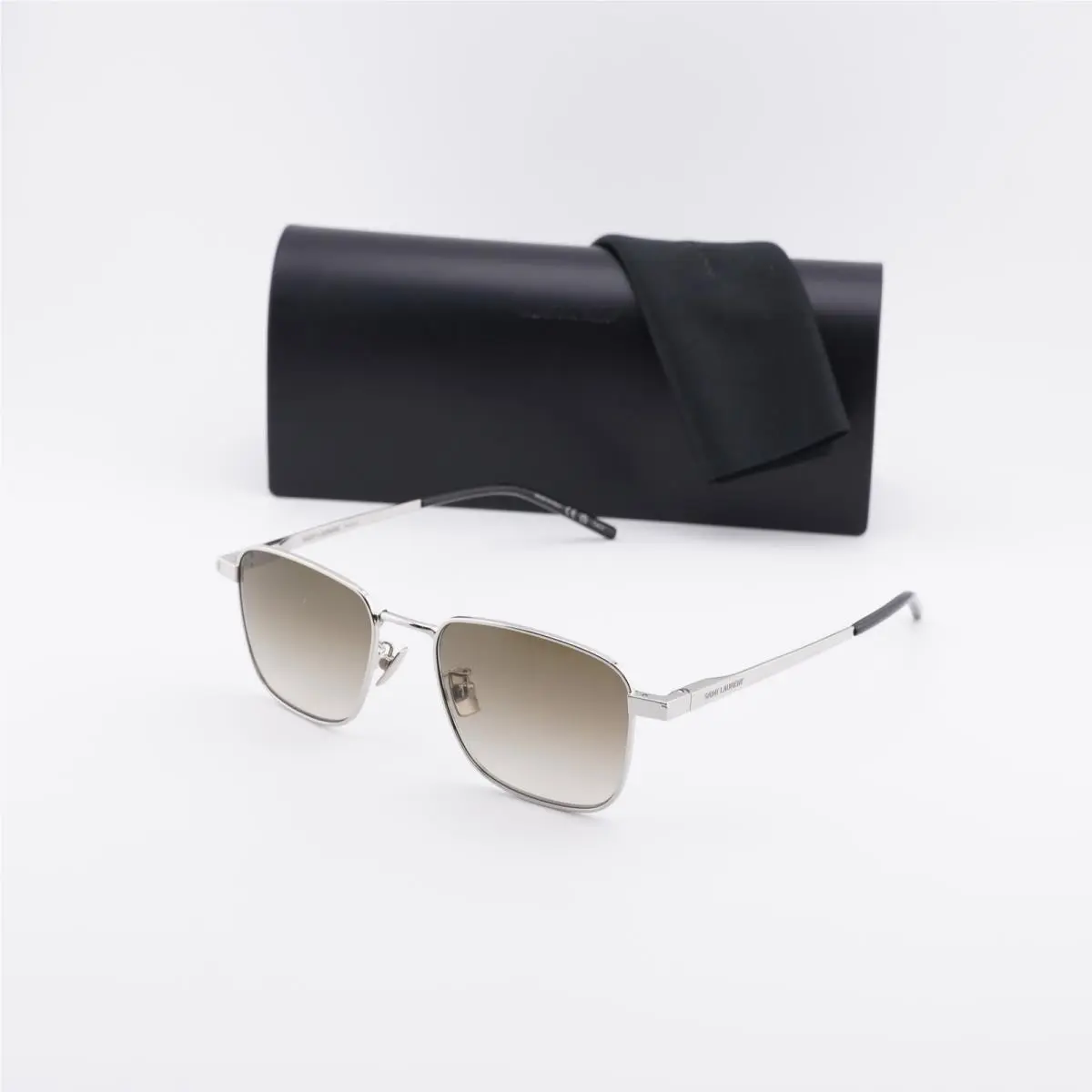 Saint Laurent SL529 006 Silver/green Gradient Mirror 52-18-145 Sunglasses