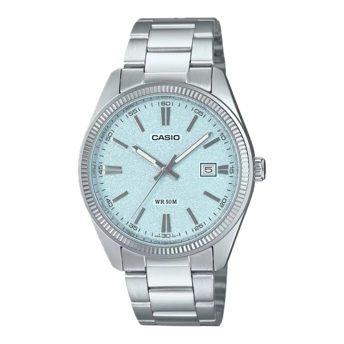 Men’s Blue ‎dial Stainless Steel Bracelet Watch - MTP-1302DA-2A2VDF by Casio