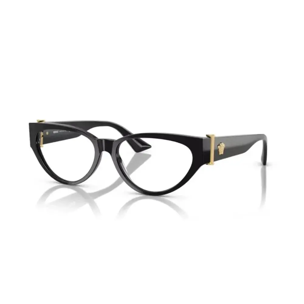 Versace Eyeglasses VE3366 GB1 53mm Black / Demo Lens