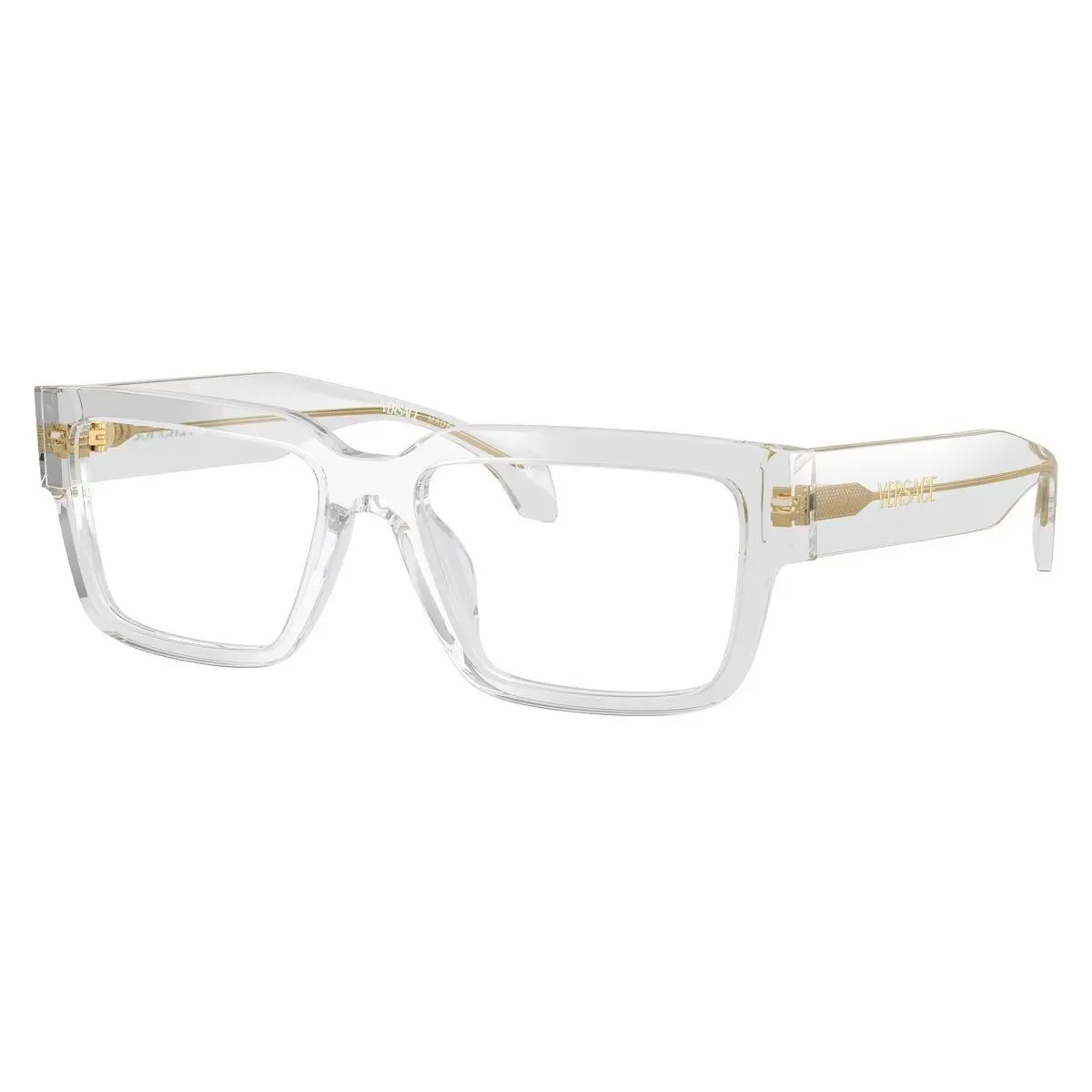 Versace Eyeglasses VE3374U 5519 53mm Light Transparent Grey / Demo Lens