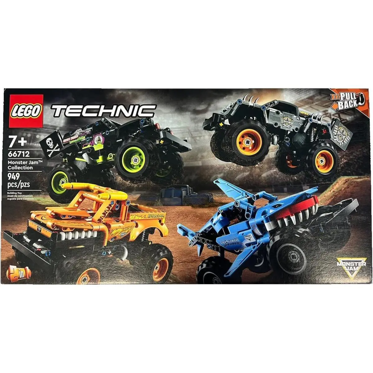 Lego Technic Monster Jam Collection 66712 In Box Retired Set