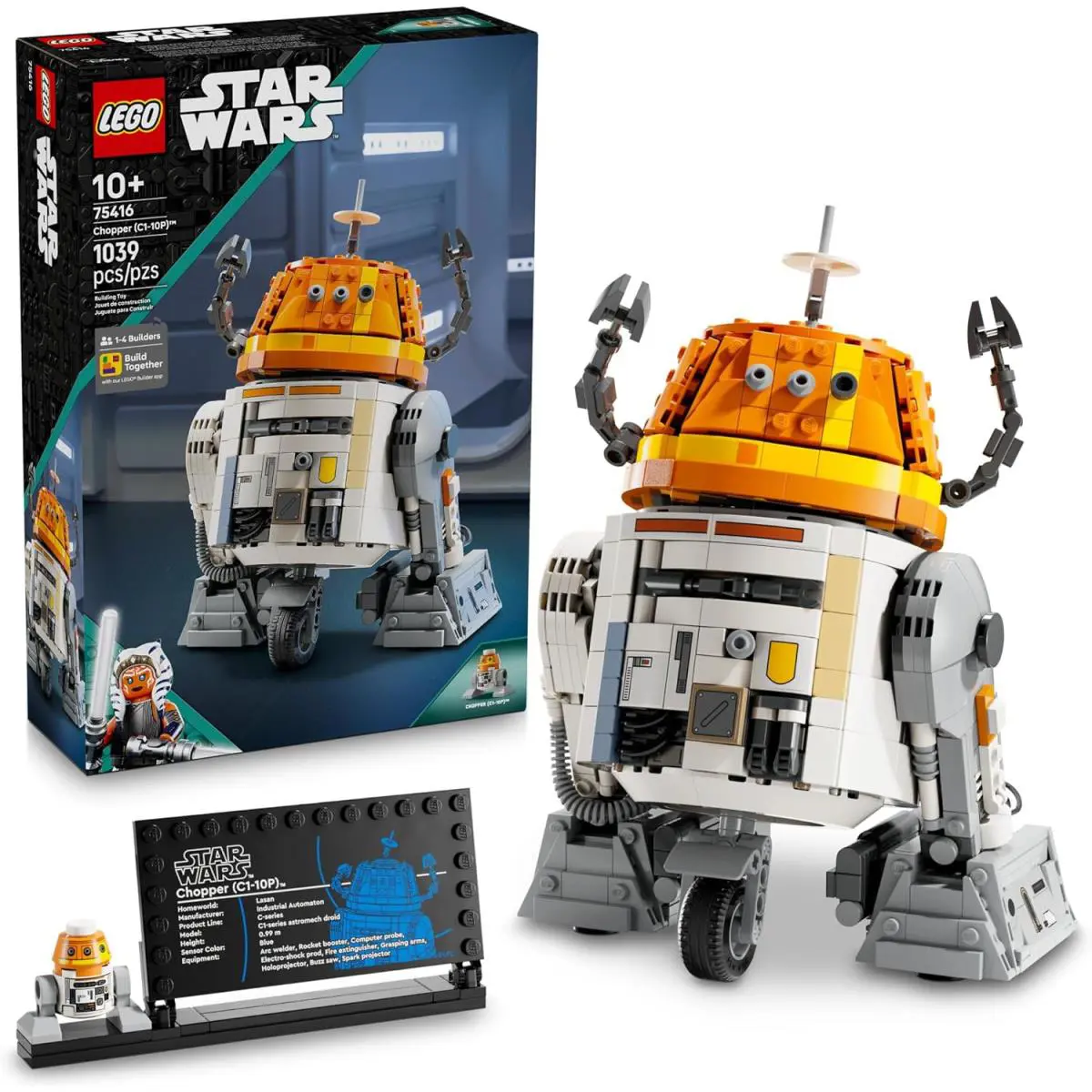 Lego Star Wars: Ahsoka Chopper C1-10P Astromech Droid Set - Building Toy For K
