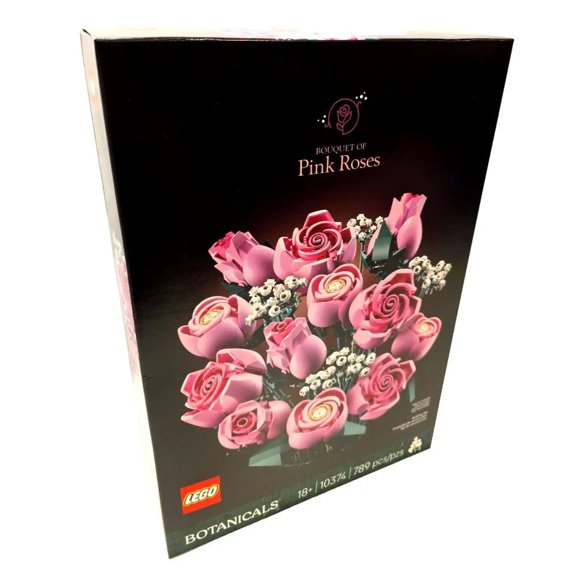 Lego Botanicals Pink Roses 10374 Building Set Adult Flower Home Office Decor - Pink