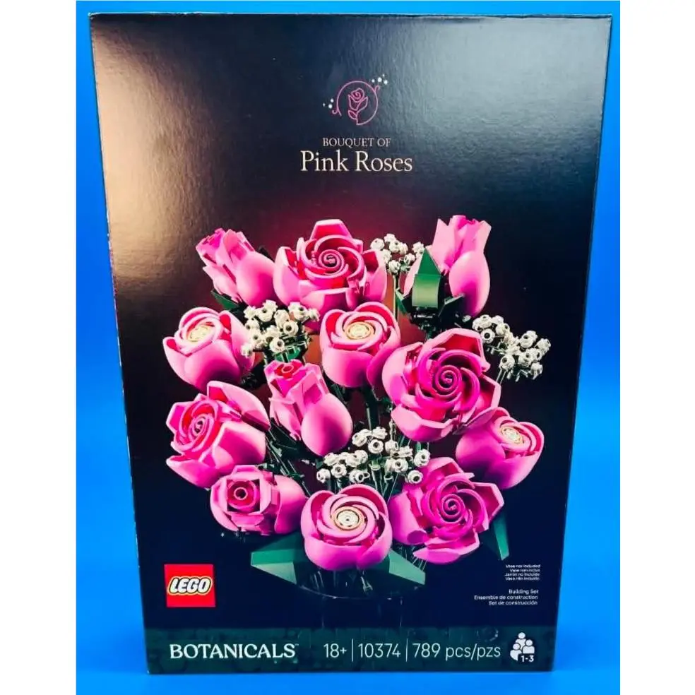 Lego Botanicals Bouquet of Pink Roses 10374 Building Kit 789pcs - Pink