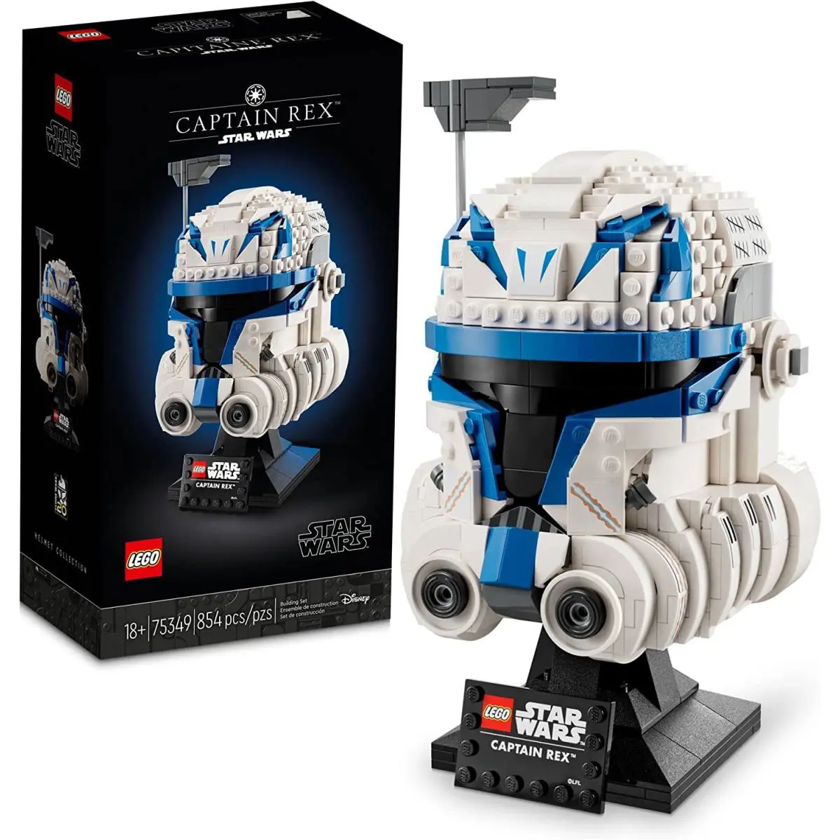 Lego Star Wars Captain Rex Helmet Building Set The Wars Collectible Model